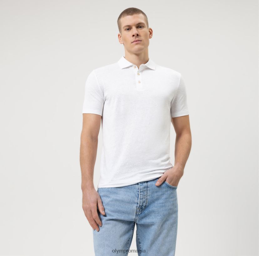 nivel cinci casual body fit, polo, alb OLYMP îmbrăcăminte 4Z8LB62148