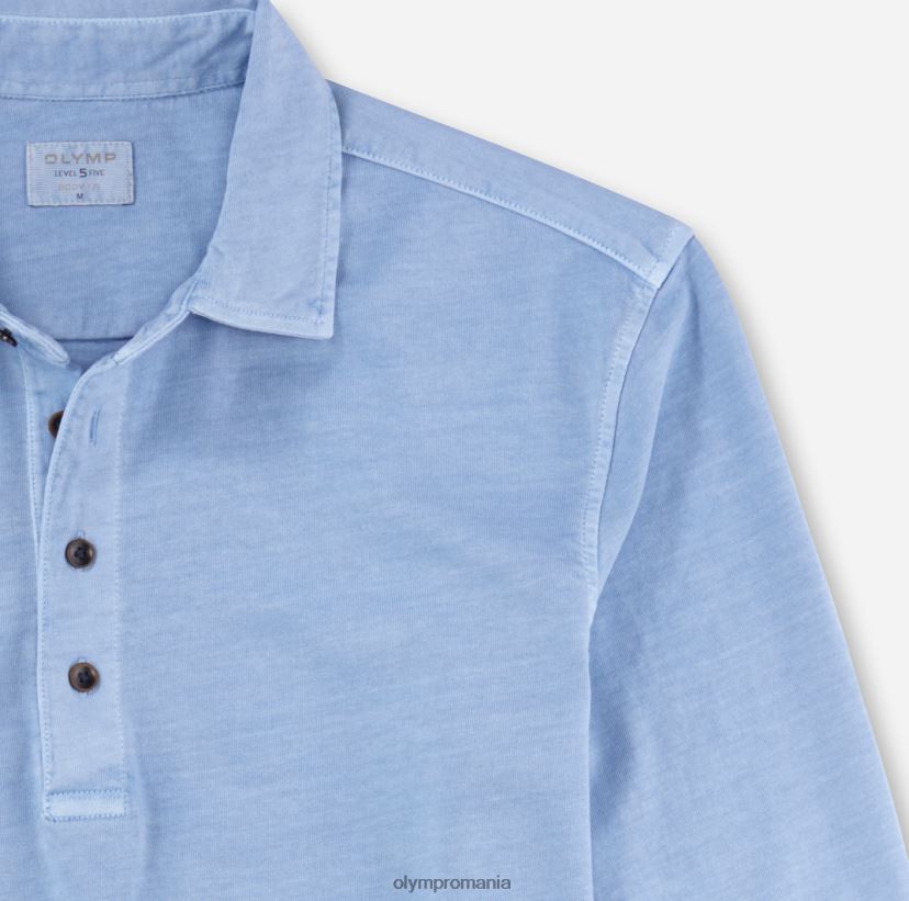 nivel cinci casual body fit, polo, albastru OLYMP îmbrăcăminte 4Z8LB62173