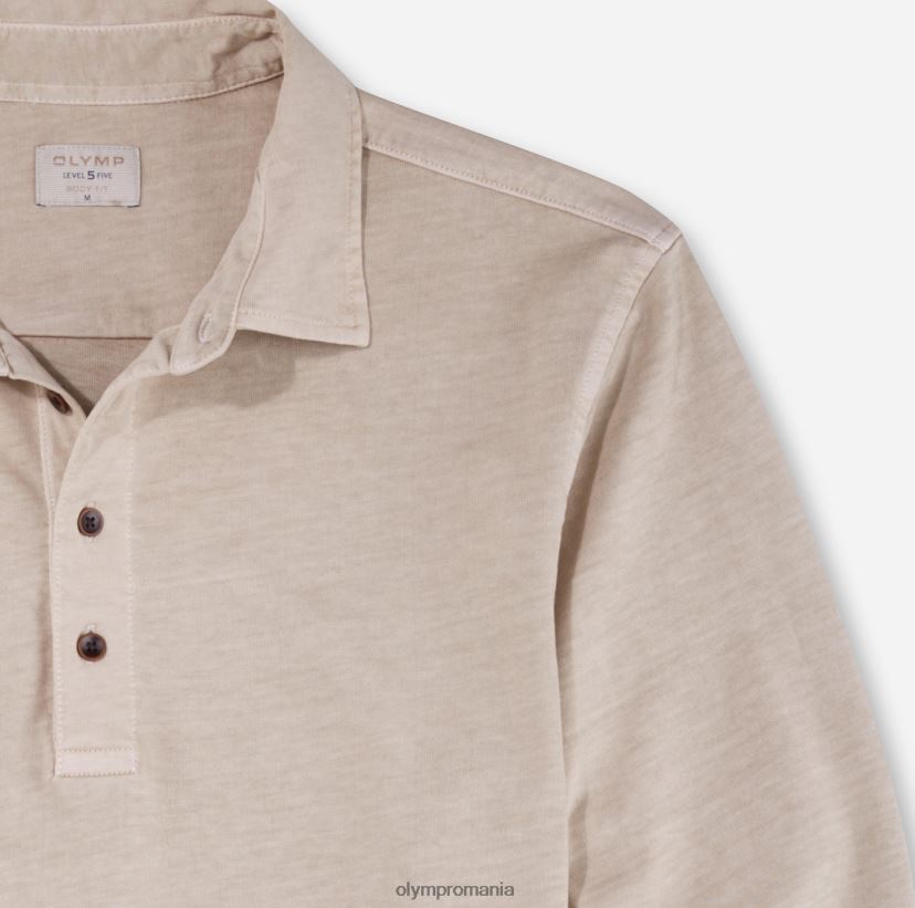 nivel cinci casual body fit, polo, bej OLYMP îmbrăcăminte 4Z8LB62106