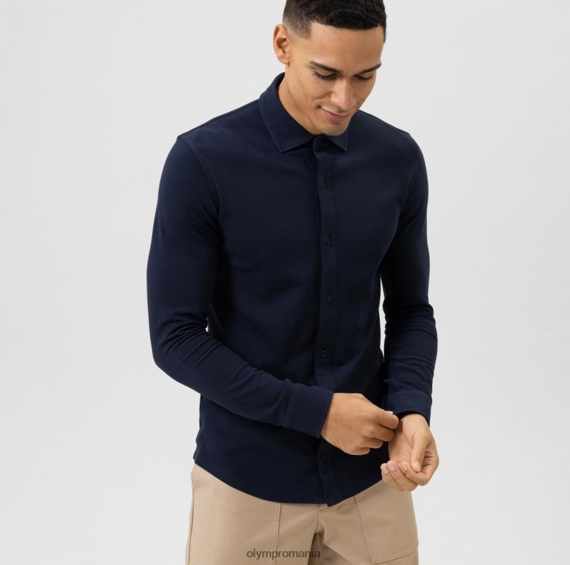 nivel cinci casual body fit, polo, marine OLYMP îmbrăcăminte 4Z8LB62174