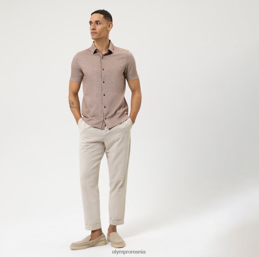 nivel cinci casual body fit, polo, maro OLYMP îmbrăcăminte 4Z8LB62144