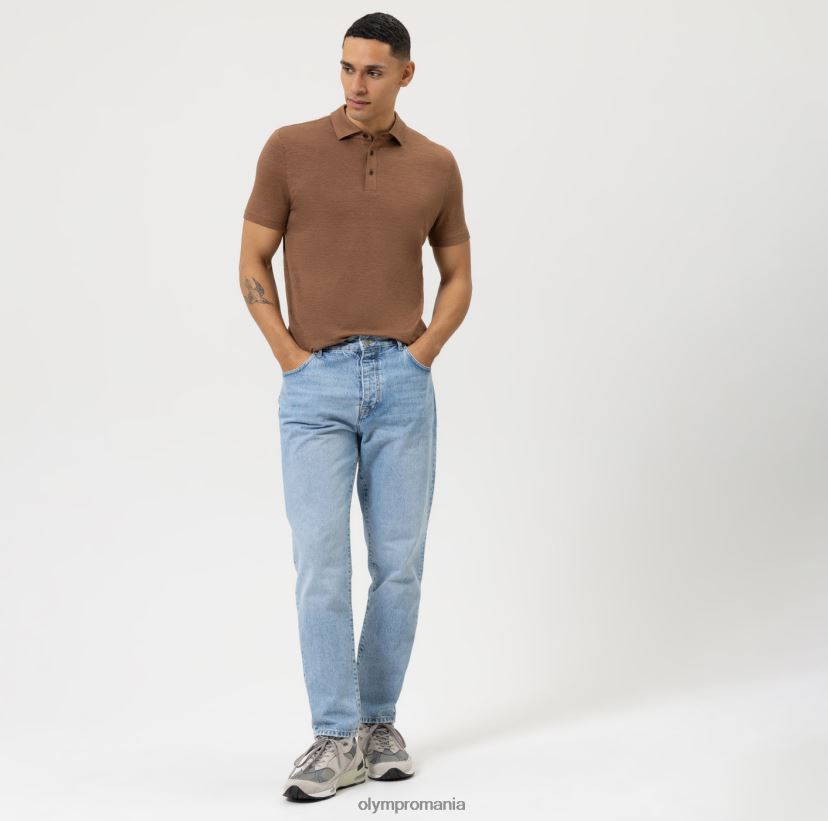 nivel cinci casual body fit, polo, maro OLYMP îmbrăcăminte 4Z8LB62161