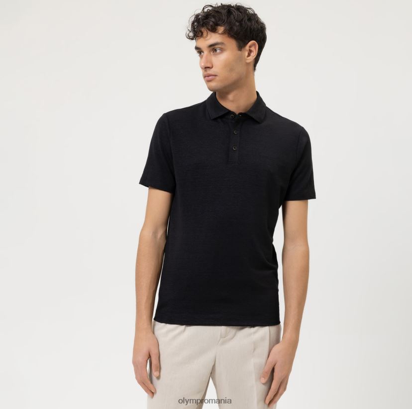 nivel cinci casual body fit, polo, negru OLYMP îmbrăcăminte 4Z8LB62135