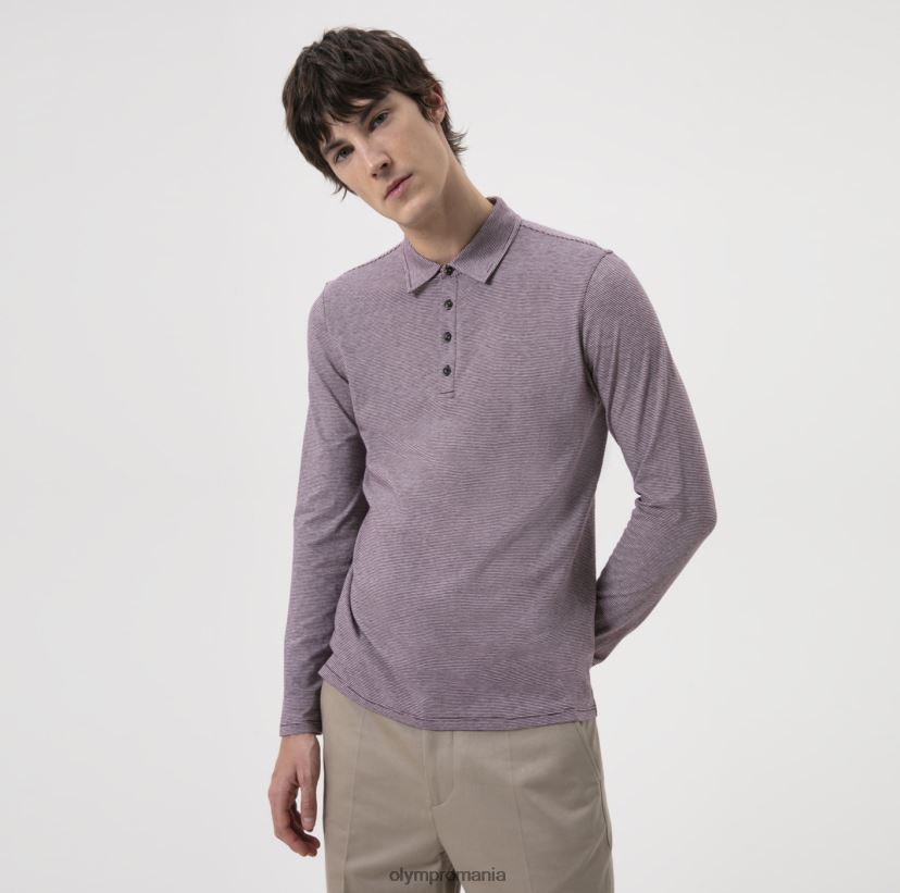 nivel cinci casual body fit, polo, prune OLYMP îmbrăcăminte 4Z8LB62182