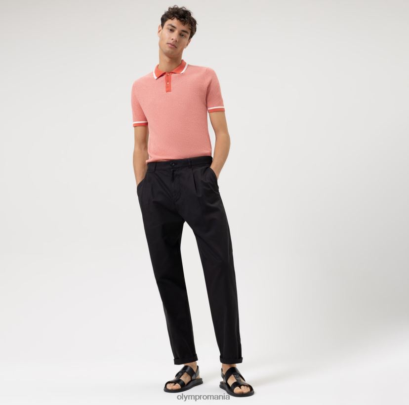 nivel cinci tricotaje body fit, polo, roșu OLYMP îmbrăcăminte 4Z8LB62103