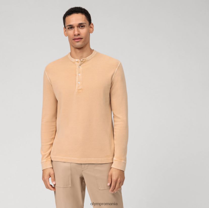 polo casual din tricou cu maneca lunga, natural OLYMP îmbrăcăminte 4Z8LB62117