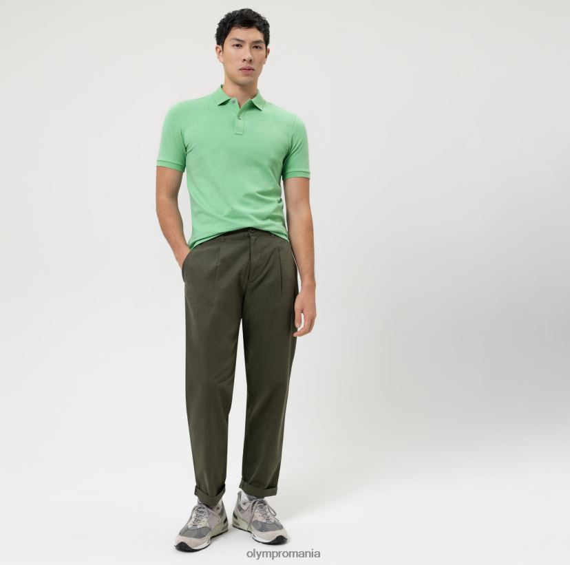 potrivire casual de nivel cinci, polo, verde cristal OLYMP îmbrăcăminte 4Z8LB62096