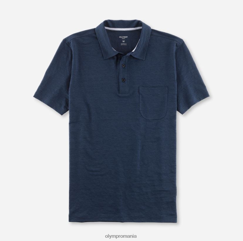 potrivire casual modern, polo, albastru fum OLYMP îmbrăcăminte 4Z8LB62091