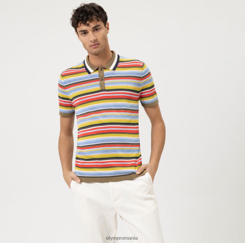 tricotaje modern fit, polo, verde lime OLYMP îmbrăcăminte 4Z8LB62084