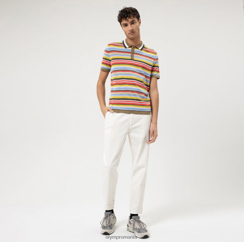 tricotaje modern fit, polo, verde lime OLYMP îmbrăcăminte 4Z8LB62084