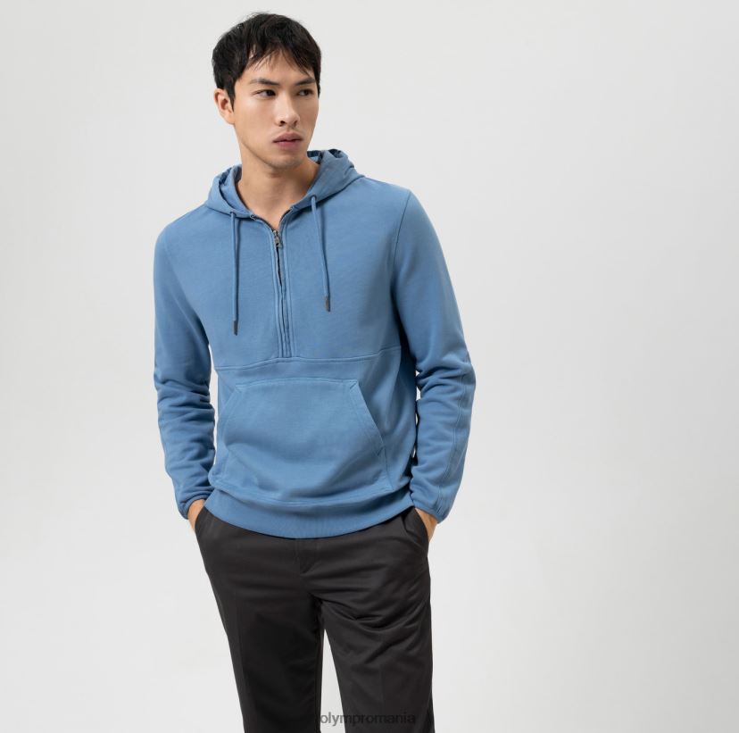 sweat modern fit, hanorac, smoke blue OLYMP îmbrăcăminte 4Z8LB61920