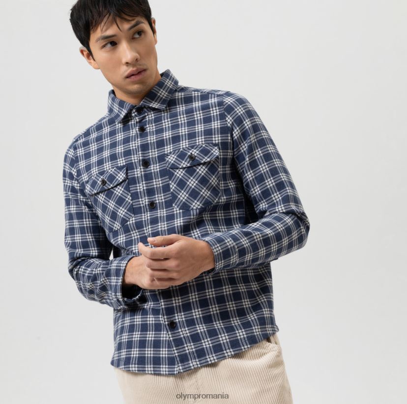 supracămașă casual, cămașă casual, kent, marine OLYMP îmbrăcăminte 4Z8LB61955