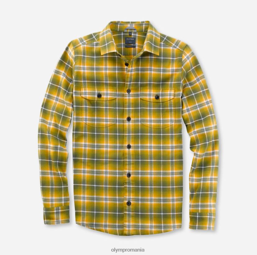 supracămașă casual, cămașă casual, kent, olive OLYMP îmbrăcăminte 4Z8LB61986