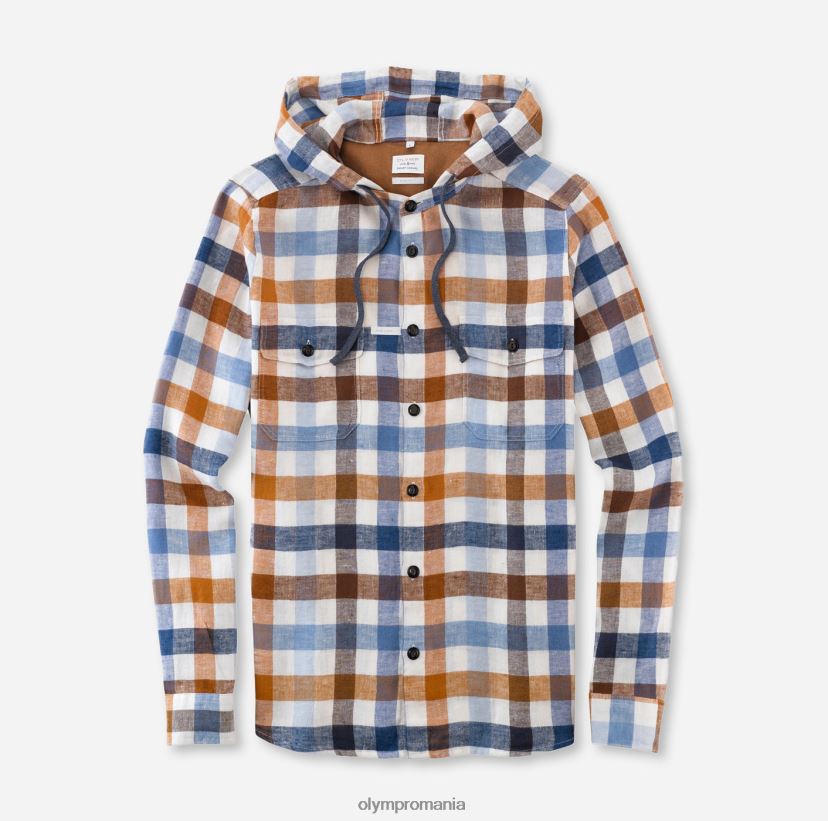 supracămașă casual inteligentă de nivel cinci, cămașă casual, guler ridicat, marin OLYMP îmbrăcăminte 4Z8LB61977