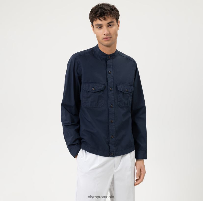 supracămașă casual inteligentă de nivel cinci, cămașă casual, marin OLYMP îmbrăcăminte 4Z8LB61962