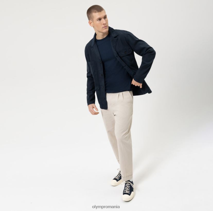 supracămașă casual inteligentă de nivel cinci, cămașă casual, marin OLYMP îmbrăcăminte 4Z8LB61971