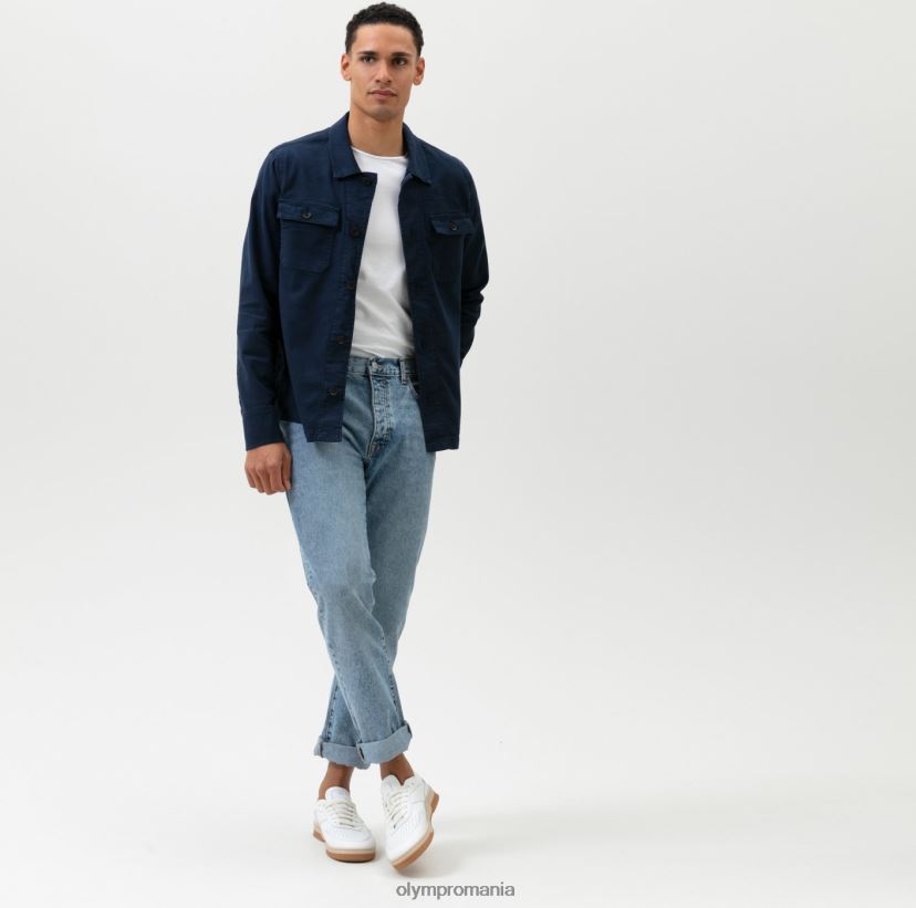 supracămașă casual inteligentă de nivel cinci, cămașă casual, marin OLYMP îmbrăcăminte 4Z8LB61980