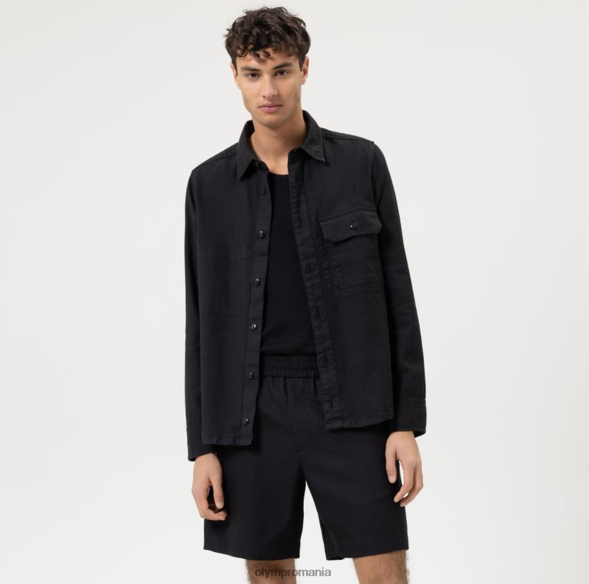 supracămașă casual inteligentă de nivel cinci, cămașă casual, neagră OLYMP îmbrăcăminte 4Z8LB61958