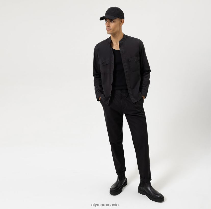 supracămașă casual inteligentă de nivel cinci, cămașă casual, neagră OLYMP îmbrăcăminte 4Z8LB61965