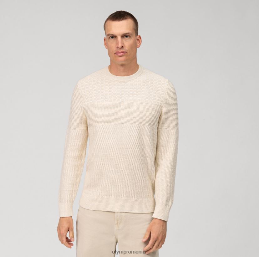 Pulover de tricotaj casual, alb OLYMP îmbrăcăminte 4Z8LB61774