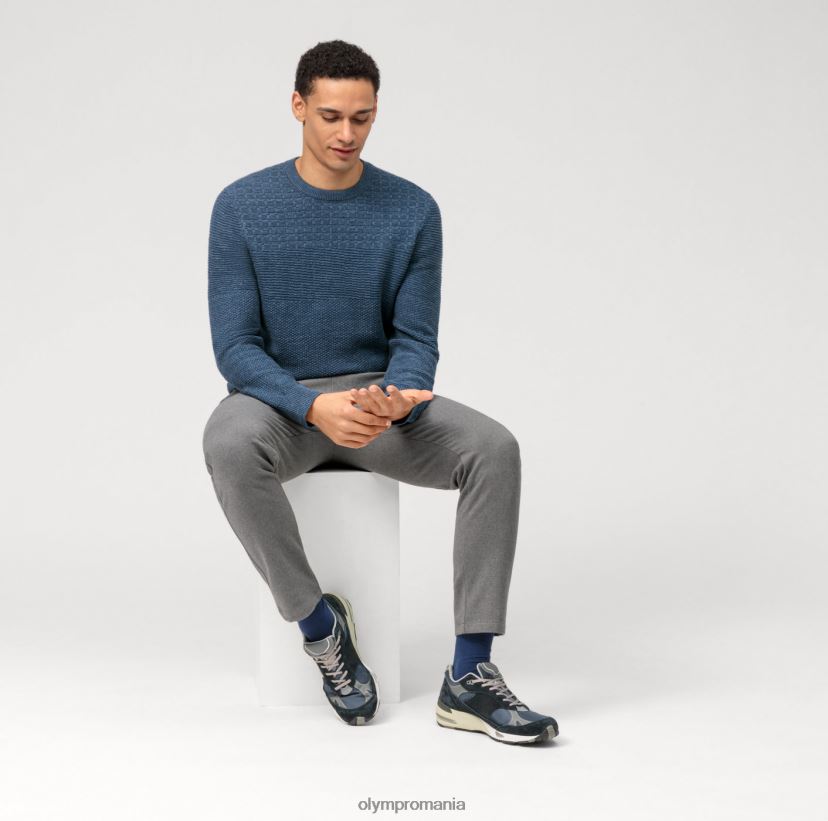 Pulover de tricotaj casual, albastru fum OLYMP îmbrăcăminte 4Z8LB61825