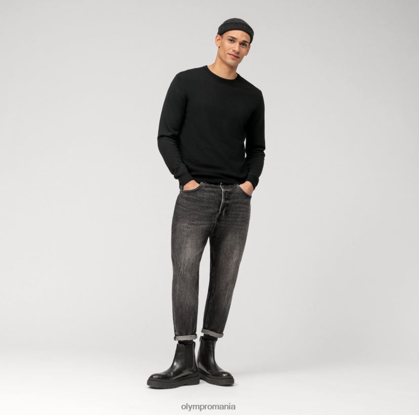 Pulover de tricotaj casual, negru OLYMP îmbrăcăminte 4Z8LB61806