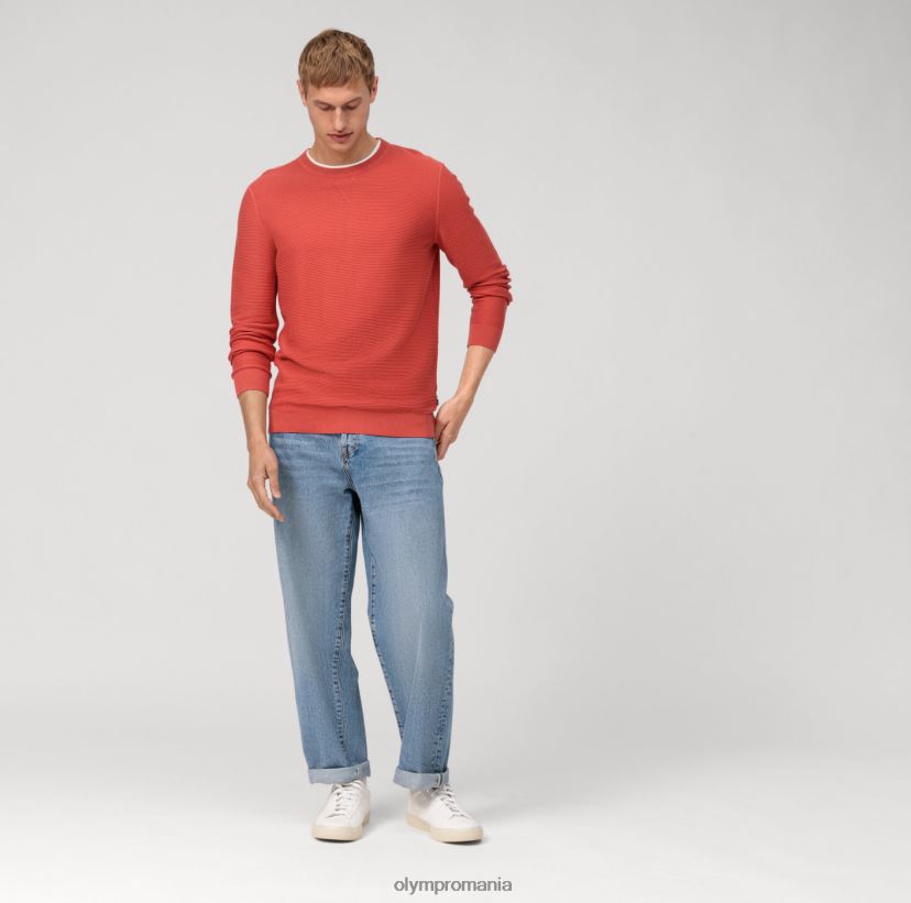 Pulover de tricotaj casual, rosu portocaliu OLYMP îmbrăcăminte 4Z8LB61821