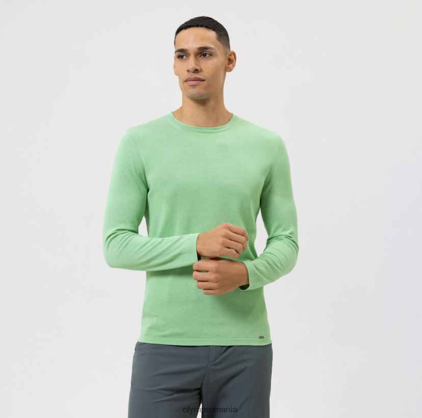 Pulover de tricotaj casual, verde deschis OLYMP îmbrăcăminte 4Z8LB61839