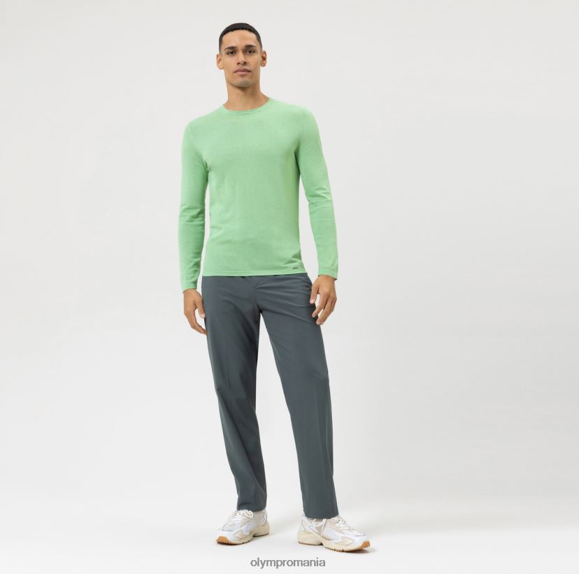 Pulover de tricotaj casual, verde deschis OLYMP îmbrăcăminte 4Z8LB61839