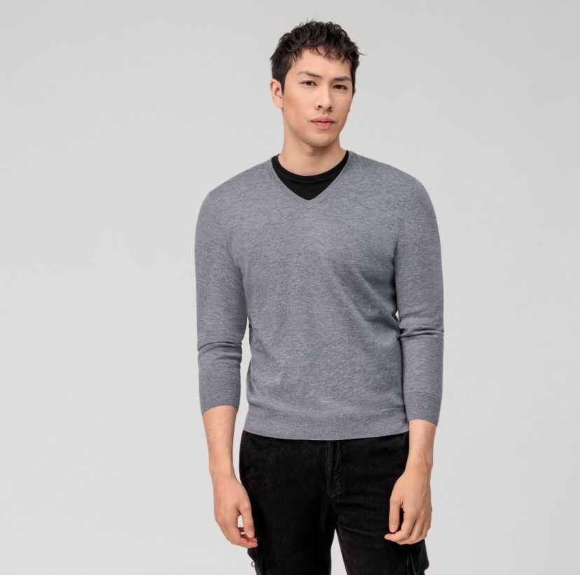 Pulover tricotaj casual, gri argintiu OLYMP îmbrăcăminte 4Z8LB61801