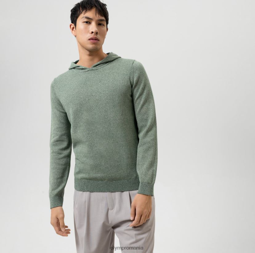 nivel cinci tricotaje body fit, pulover, verde OLYMP îmbrăcăminte 4Z8LB61757