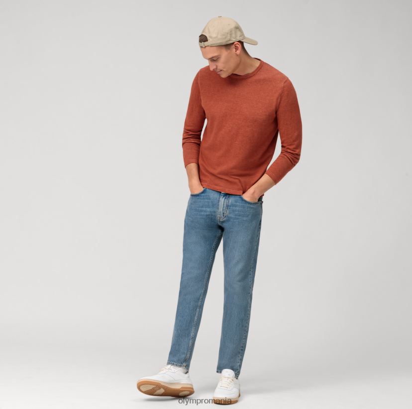 pulover de tricotaj casual, maro-roscat OLYMP îmbrăcăminte 4Z8LB61817