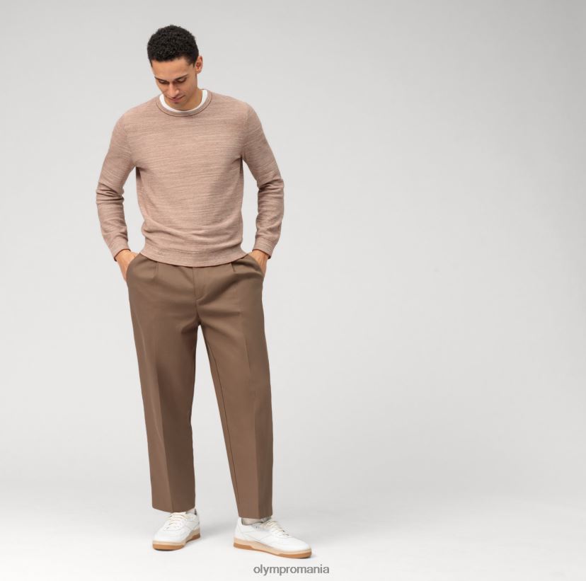 pulover de tricotaj casual, maro-roscat OLYMP îmbrăcăminte 4Z8LB61818