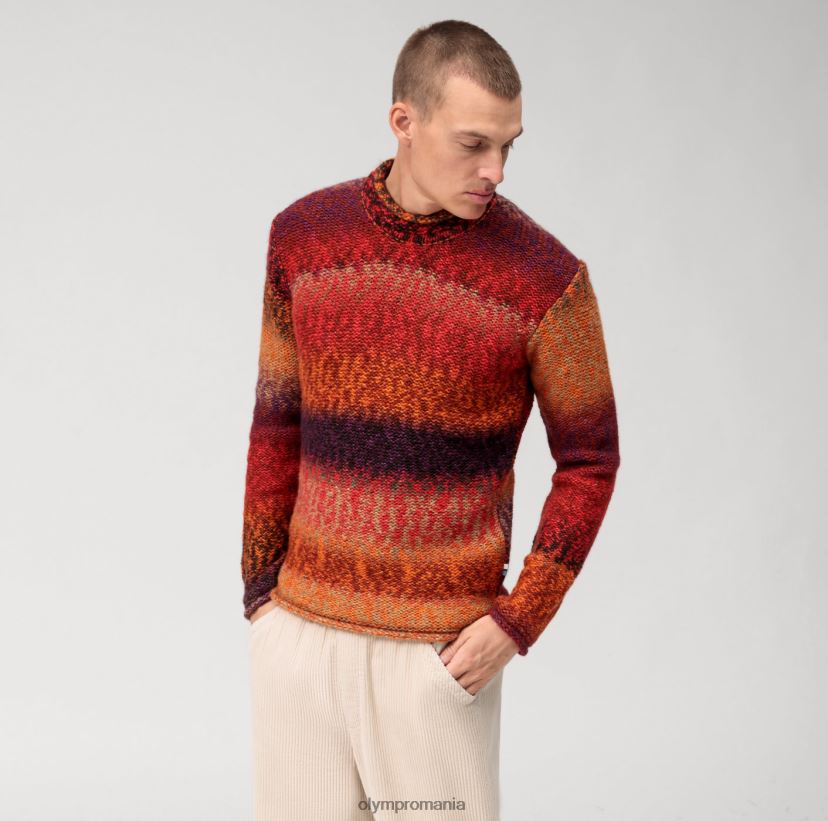 pulover tricotaj casual, bordeaux OLYMP îmbrăcăminte 4Z8LB61753