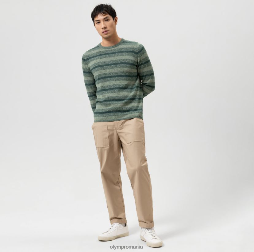 tricotaje de nivel cinci potrivire pe corp, pulover cu decolteu, verde OLYMP îmbrăcăminte 4Z8LB61758