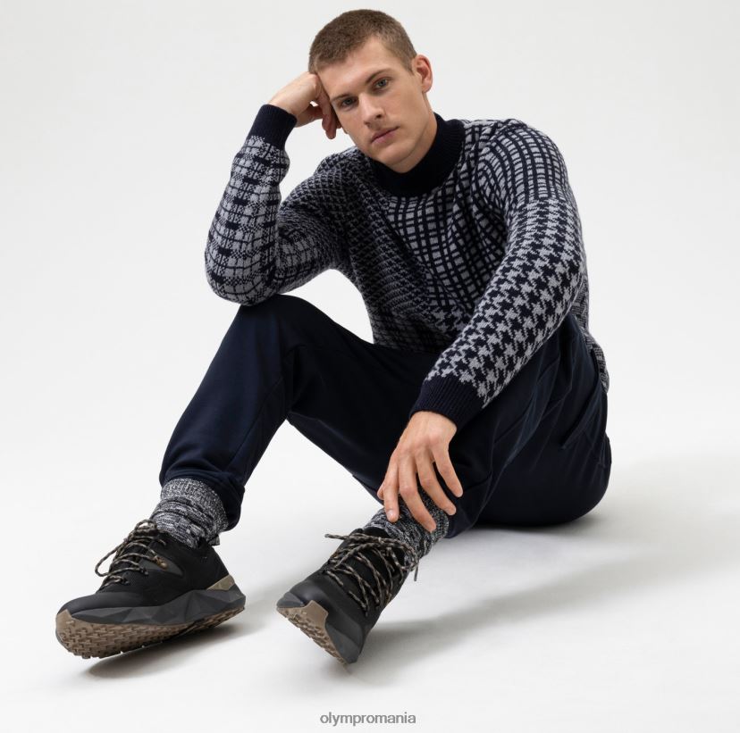 tricotaje de nivel cinci potrivire pe corp, pulover cu guler ridicat, gri OLYMP îmbrăcăminte 4Z8LB61844