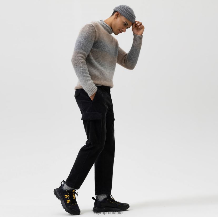 tricotaje de nivel cinci potrivire pe corp, pulover cu guler ridicat, gri OLYMP îmbrăcăminte 4Z8LB61848