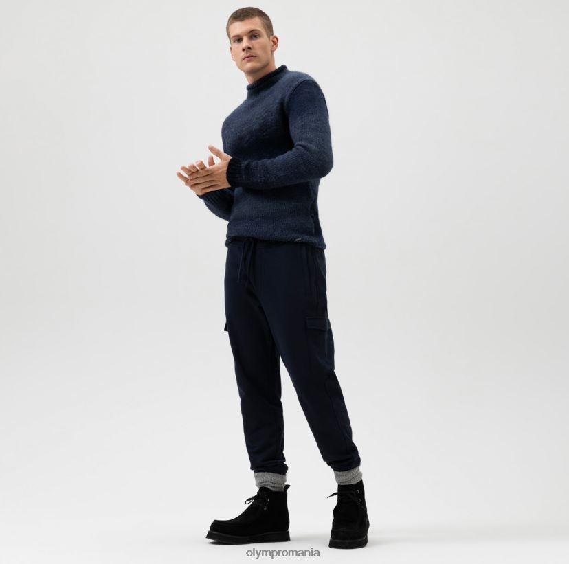 tricotaje de nivel cinci potrivire pe corp, pulover cu guler ridicat, marin OLYMP îmbrăcăminte 4Z8LB61849