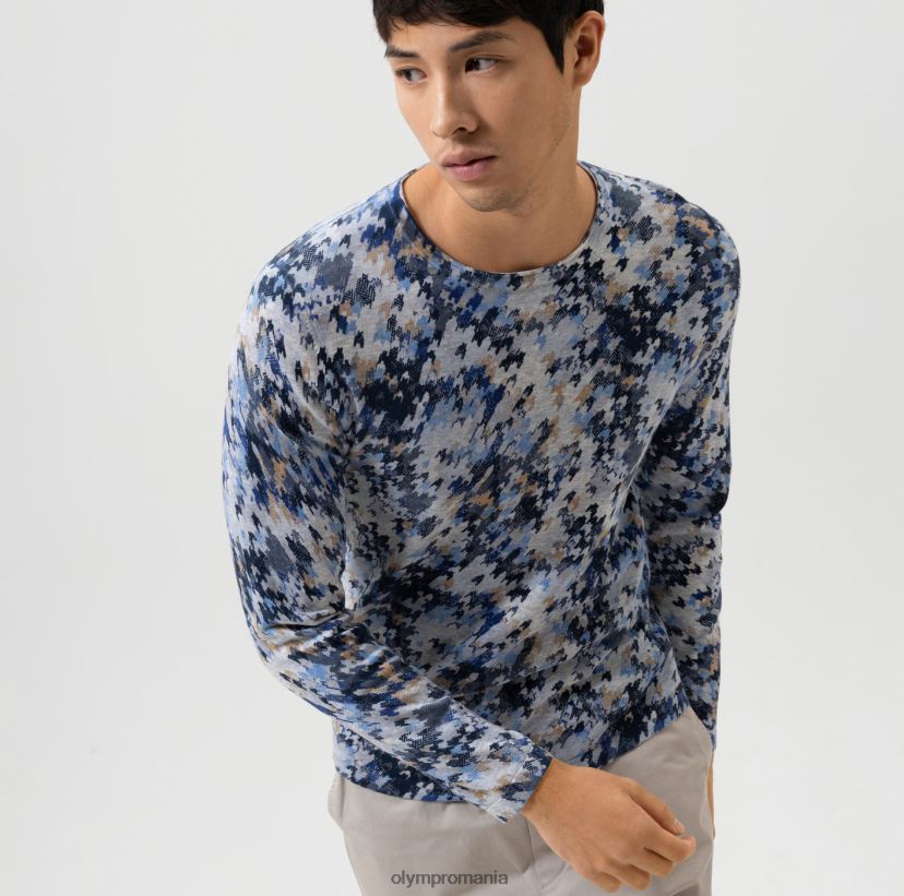 tricotaje de nivel cinci potrivire pe corp, pulover decolteu, marin OLYMP îmbrăcăminte 4Z8LB61748