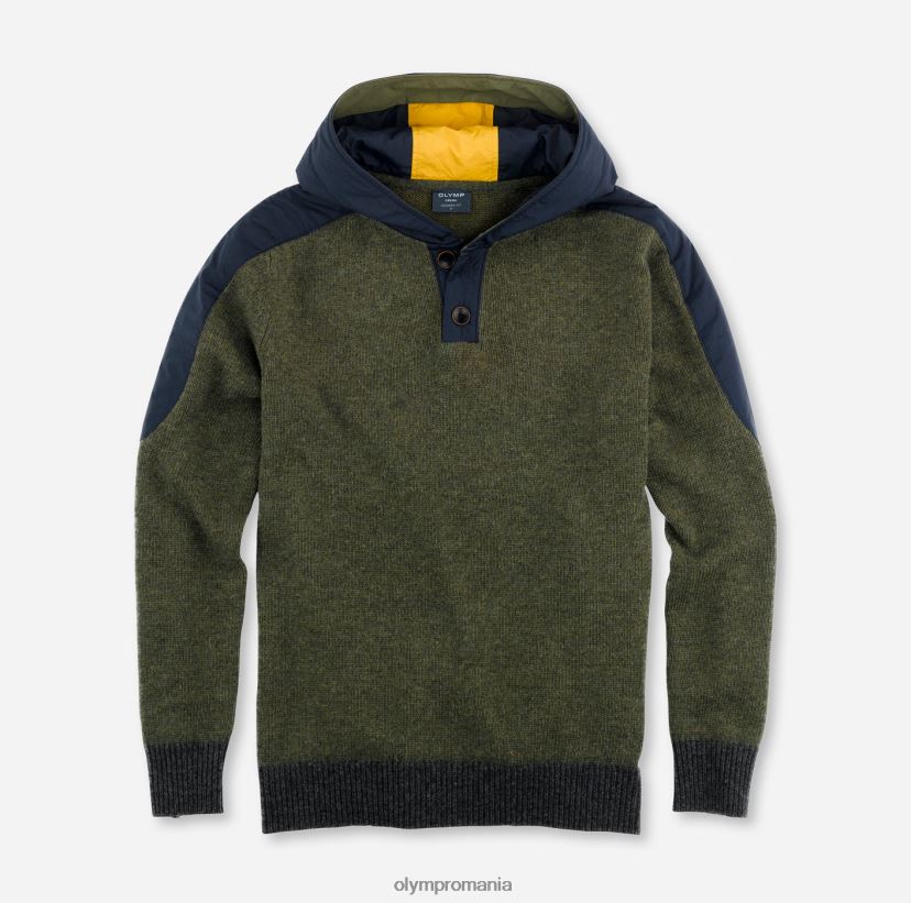 tricotaje modern fit, pulover, olive OLYMP îmbrăcăminte 4Z8LB61854