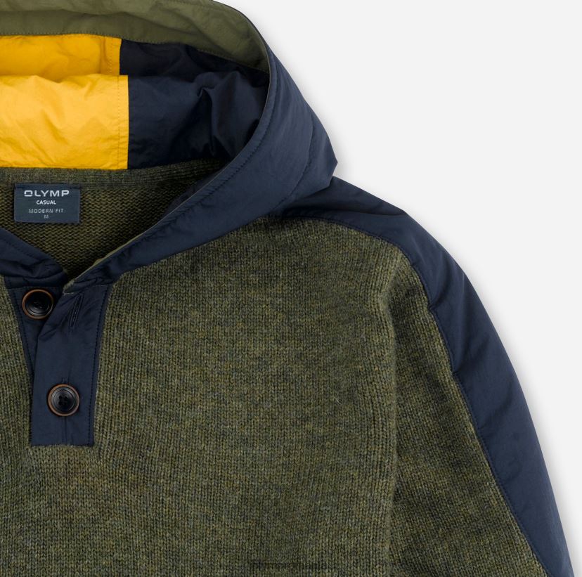 tricotaje modern fit, pulover, olive OLYMP îmbrăcăminte 4Z8LB61854
