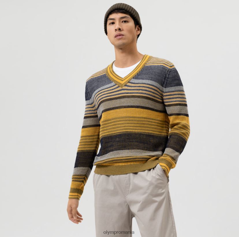 tricotaje potrivire modernă, pulover decolteu în V, lime OLYMP îmbrăcăminte 4Z8LB61833