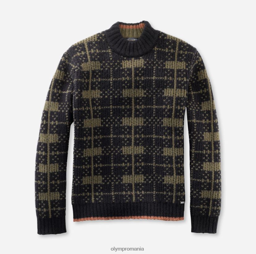 tricotaje potrivire moderna, pulover cu guler ridicat, marine OLYMP îmbrăcăminte 4Z8LB61852