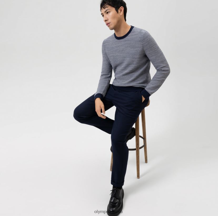 tricotaje potrivire moderna, pulover decolteu, marine OLYMP îmbrăcăminte 4Z8LB61783