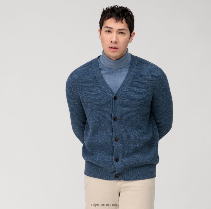tricotaj casual cardigan, albastru fum OLYMP îmbrăcăminte 4Z8LB61934