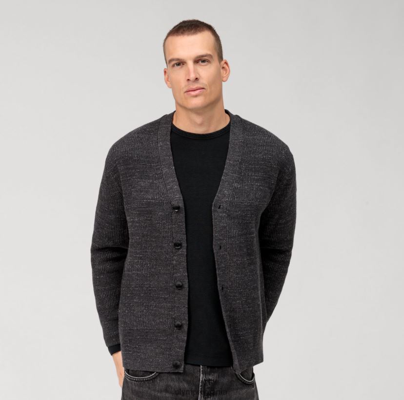 tricotaj casual cardigan, antracit OLYMP îmbrăcăminte 4Z8LB61932