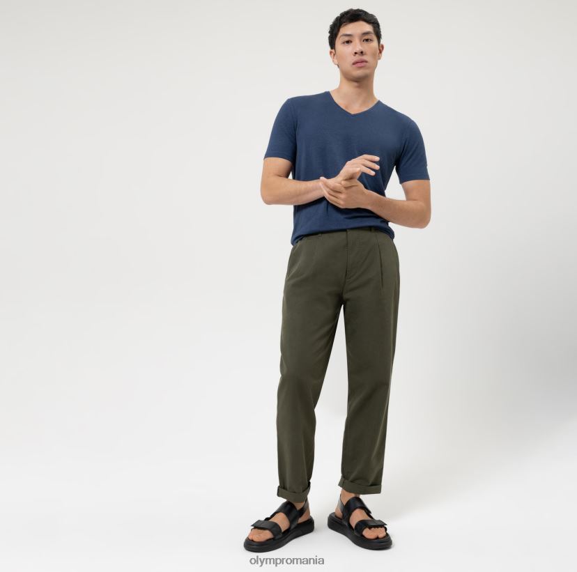 Potrivire casual de nivel cinci, tricou, albastru fum OLYMP îmbrăcăminte 4Z8LB62006