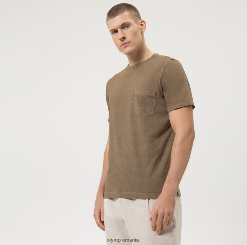 casual modern fit, tricou, kaki OLYMP îmbrăcăminte 4Z8LB62003