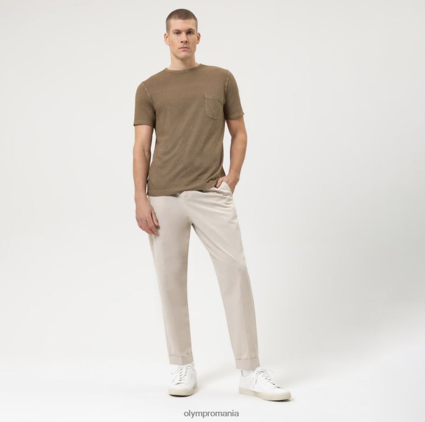 casual modern fit, tricou, kaki OLYMP îmbrăcăminte 4Z8LB62003