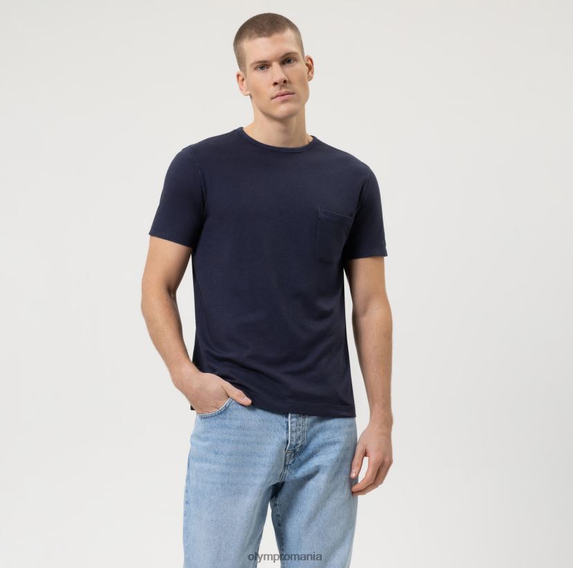 casual modern fit, tricou, marine OLYMP îmbrăcăminte 4Z8LB62031